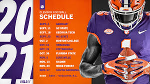 This year, that comes in the final acc regular season game of the year, against a solid duke team. Clemson Announces 2021 Football Schedule Clemson Tigers Official Athletics Site