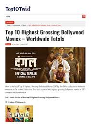 Top 10 Highest Grossing Bollywood Movies Worldwide Totals By Top10twistgroup Issuu This list includes the best performing headphones from top 10 headphone brands. issuu