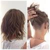 Undercut haircut women curly hair. 3