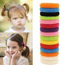 80pcs Bag Quality 30mm Child Baby Small Rubber Bands Elastic Ponytail Holders Hair Ring Accessories Girl Rubber Bands Tie Gum