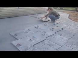 Maybe you would like to learn more about one of these? How To Stamp Concrete Patio Using Ashlar Slate Pattern Youtube