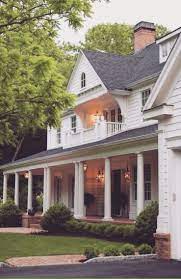 This is the step by step process i used to design, build, and display my halloween haunted house pillars. Add Pillars And Remove Railing To Open Up Front Porch House Exterior New England Style Homes New England Farmhouse