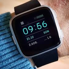 Ad Ttmm88 Watchface By Ttmmaftertime On Fitbitversa With A Black Leather Watchband Download Info On Our Website Fitbit Watch Band Fitbit Watch Faces