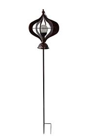 Blumenampel blumenständer aus eisen, deko garten. Solar Windspiel Beleuchtet Gartenstecker Windmuhle Garten Eisen Rost Optik Gravidus