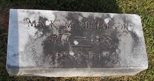 Headstones: Marvin McElroy Nicholson
