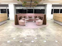 Colosseum Modular Collaborative Seating In A Commercial Office In Sydney Australia Colosseum Is Designed And Made In Office Pods Work Pods Commercial Office