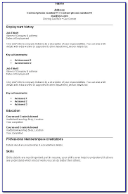 Applying for a first job. Sample Of Simple Resume Format Vincegray2014
