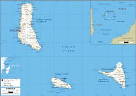 From simple political maps to detailed map of comoros. Comoros Map Road Worldometer