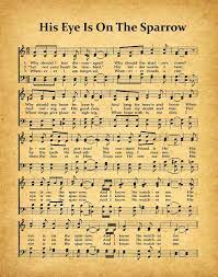 Maybe you would like to learn more about one of these? Amazon Com Wallbuddy His Eye Is On The Sparrow Hymn Sheet Print Hymn Music Sheet Christian Hymn Christian Music 8 X 10 Vintage Posters Prints