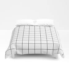 Black And White Squares Comforter Gingham Gingham Check Checks Checked Checker Checkers Checkered Checkerboard Squares Square Plaid Pla Duvet Cover Pattern Geometric Duvet Geometric Duvet Cover