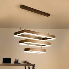 Garden pergola hanging lights are an attractive suspended exterior light. Modern Brown Square Pendant Light Rectangle 3 Lights Led Pendant Lamp Industrial Hanging Light For For Living Room Dining Room Pendant Lights Aliexpress