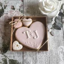 Little Box Of Love Personalised Heart Cookies Wedding Favours Cookie Wedding Favors Wedding Cookies Wedding Gift Favors