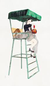 帽子 电喇叭 哨 奥运会 警告 裁判 韩国画 东方画 韩国 韩服 作假 猫かぶりの 東洋画 韓国画 金炫廷 キムヒョンジョン 한국의 미술 한국화 그림