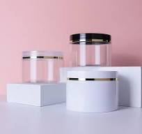 Transparent Wide Mouth Baby Food Grade 400g 500g 600ml 750 ml 800ml 1000ml  20 Oz 500ml Plastic PET clear Jar with Black Lid