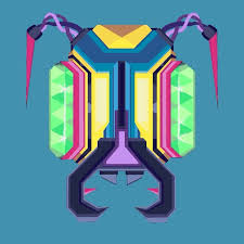 “Space Bee”, -, -, -, Made for @_vtekz, make sure to check out the time  lapse! , -, -, -, A Hornet head Made in Procreate, this is one of my first  fully completed digital projects ever. To start, I ...