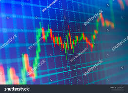 price chart bars currency trading theme stock photo edit