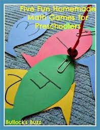 Five Fun Homemade Math Games For Preschoolers Voiceboks The Voice Of Parenthood Preschool Math Games Preschool Games Math Games