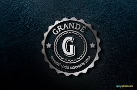 Another professional free logo mockup with a realistic background environment. Logo Mockup Black Background Free Download Mockup