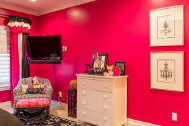 Even hot pink looks cool when paired with a white bed, dresser and other furniture. Distinctive Interior Design Tip Balance Bold Color Hoskins