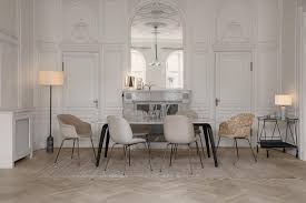 Bat Dining Chair Un Upholstered Black Stained Beech Dining Chairs Gubi Dining Table Dining Room Chairs Upholstered
