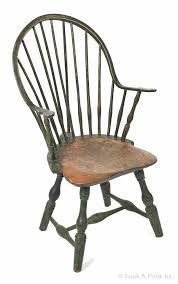 New England Braceback Continuous Arm Windsor Chair Late 18th C Retaining Its Original Green Painted Surface Proven Antique Chairs Antique Inspiration Chair