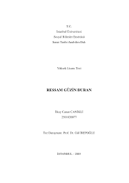 Http Nek Istanbul Edu Tr 4444 Ekos Tez 40615 Pdf