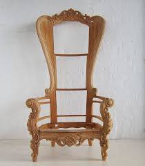 Baroque Throne Chair Frame Etsy In 2020 Throne Chair Carved Chairs Raw Furniture
