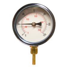 Temperature Gauge - 100mm Dial - 1/2" Bottom Entry - 50mm ...
