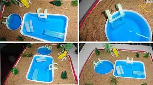 How To Make A Miniature Swimming Pool Diy Doll Accessories Mini Pool Best Out Of Waste Youtube Diy Doll Mini Pool Diy Barbie Furniture