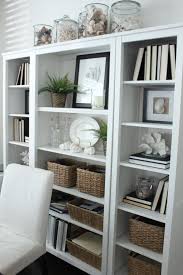 No Cost Decorating Backward Books Starfish Cottage Bookcase Decor Home Office Design Styling Bookshelves