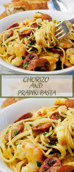 Chorizo Prawn Pasta Quick Spicy Recipe Prawn Pasta Easy Prawn Recipes Easy Pasta Recipes