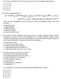 Demikian tadi informasi terbaru mengenai link download latihan soal ujian sekolah (us) sd mi tahun 2019/2020 pdf doc semoga bermanfaat untuk semua. Soal Fiqih Kelas 6 Mi Guru Galeri