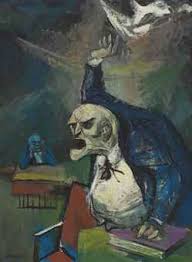 William Gropper This Painting Shows The Emotion Of Anger And Hatred Because He Is Throwing Something And Looks An American Painting Painting Expressionist Art