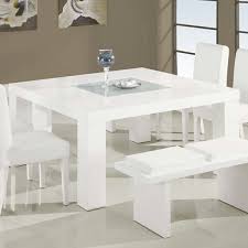 All White 8 Seater Dining Table White Dining Room Table White Glass Dining Table White Dining Table