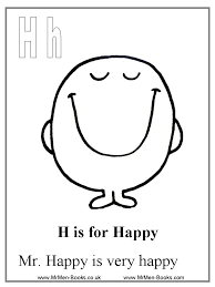 Mr Happy Coloring Page Mr Men Little Miss Mr Men Party Mr Men