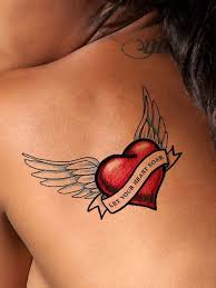 Let You Heart Soar With This Beautiful Heart Tattoo A Winged Heart Tattoo Can Represent Being In Love Heart With Wings Tattoo Tattoos For Guys Heart Tattoo