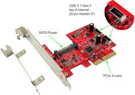 The thunderbolt header goes to a header on the motherboard. Amazon Com Ableconn Pex Ub152 Usb 3 1 Gen 2 10 Gbps 2 Port Type C Internal 20pin Key A Header Pci Express Pcie X4 Host Adapter Card Asmedia Asm2142 Chipset Computers Accessories
