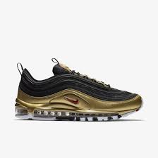 At5458 002 Nike Air Max 97 Qs Blackgold Grailify 8 In 2020 Nike Air Max Nike Air Max 97 Nike Air