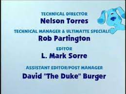 Take a look at the earlier ones and you'll find that blue's face is a bit chubby and the blue coloring is rather dark. Blue S Clues Arts Crafts Credits Youtube