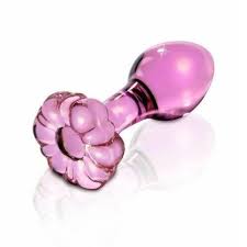 Flower Crystal Glass Pink Anal Plug Butt Dildo G-spot Stimulate Massager  Sex Toy | eBay