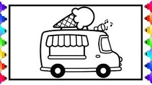 Drawing and coloring art for everyone! Glitter Toy Ice Cream Truck Drawing And Coloring Learn To Draw Ice Cream Truck For Kids