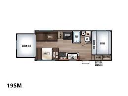 Getting ready to go away for a week. 2019 Forest River Cherokee Grey Wolf 19sm Anna Illinois Trailer Living Trailer Interior Motorhome Travels