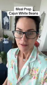 Cajun White Beans Meal Prep 🤍🔥, A family staple—high in protein, high in  fiber, and full of flavor., Recipe:,