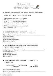 Should Interactive Worksheet In 2020 English As A Second Language English As A Second Language Esl Worksheets