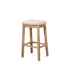 Linon Claridge 32 Backless Wood Bar Stool Multiple Colors Walmart Com Upholstered Bar Stools Wood Bar Stools Bar Stools