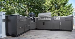 Bold accent cabinets with a surprising distressed finish! Outdoor Kitchen Cabinet Materials The 5 Most Popular Types Outeriors
