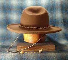 The Merritt Hat Unique Old Style Cowboy Hat Western Fur Felt Historic Cowboy Hat Traditional Lil Grizz Hand Blocked Custom Fitted Cowboy Hats Cowboy Hats