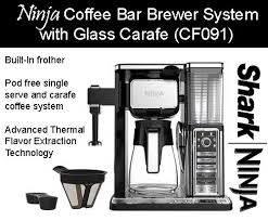 Ninja coffee bar coffee maker (cfd097). Ninja Coffee Bar Brewer System With Glass Carafe Cf091 Features Specs Espresso Guru