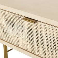 Bonita nightstand by allan copley. Woven Rattan 1 Drawer Bedside Table Solstice Maisons Du Monde
