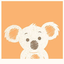 Koala Illustration Orange Background By Jayethompson Ilustracion De Koala Koala Animado Koala